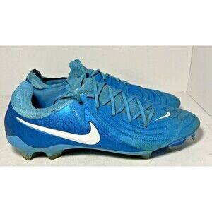 Nike Cleats Men 13 Phantom GX II Pro FG Blue Fury White FJ2563-400 Soccer Futbol